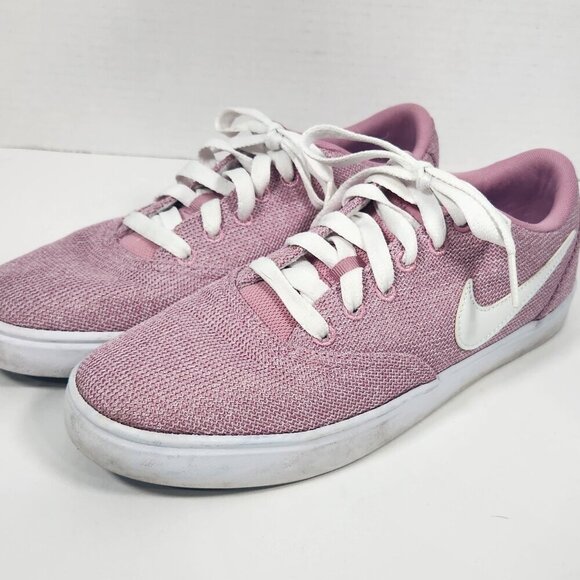 Nike women’s pink SB check solar elemental canvas tie fashion sneakers 9 - Picture 2 of 3